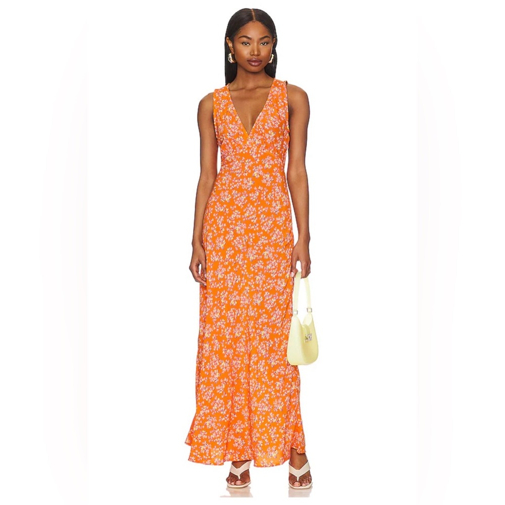 FAITHFULL FHE BRAND Acacia Midi Dress in Audrey Floral